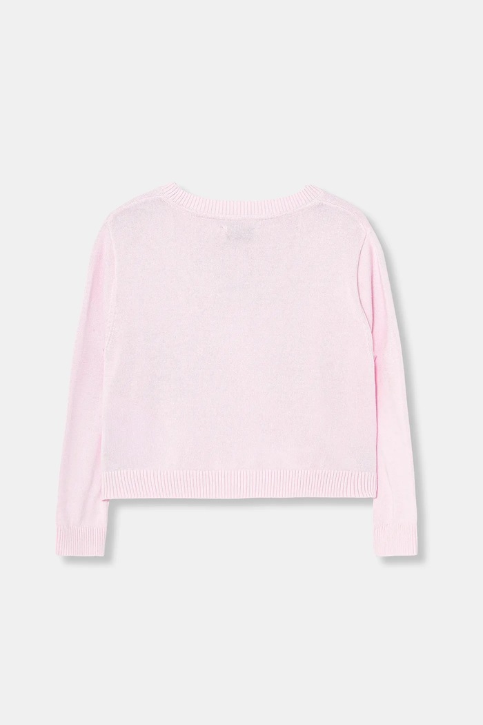 Calvin Klein Jeans hanorac de bumbac pentru copii IG0IG03075.128.176.PPY2 roz SS26