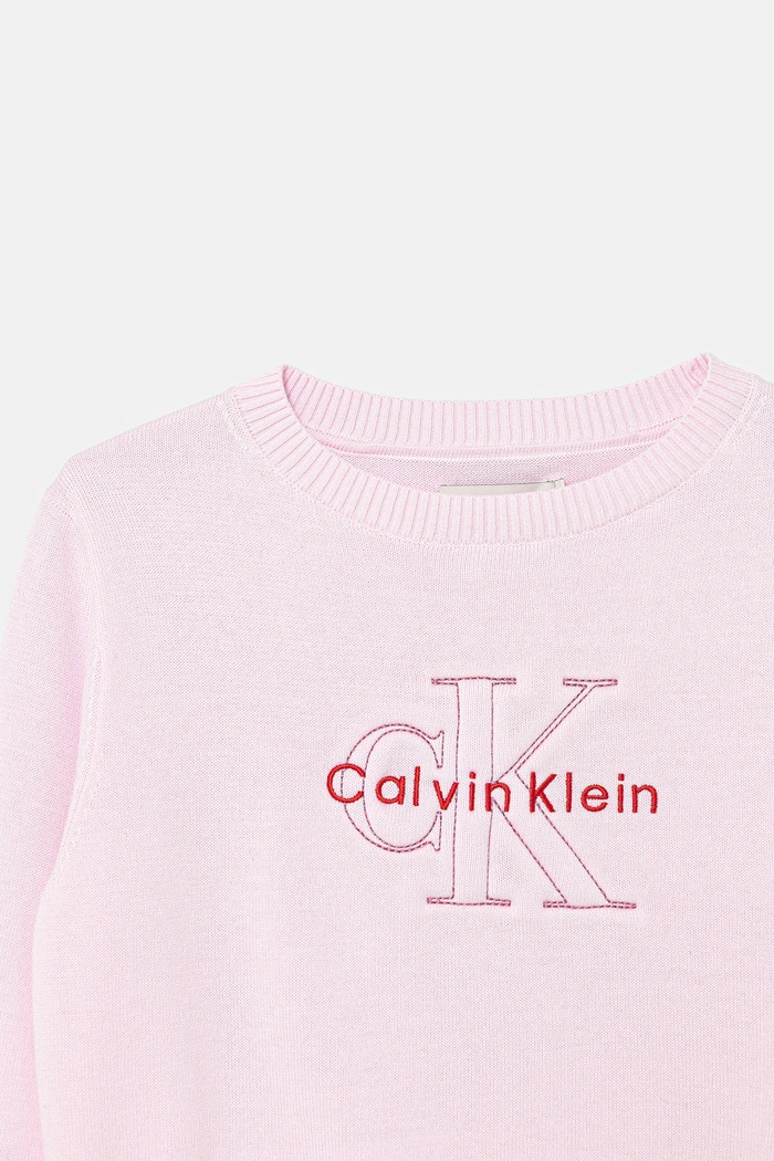 Fete Calvin Klein Jeans hanorac de bumbac pentru copii IG0IG03075.128.176.PPY2 roz