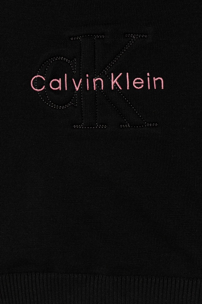 Fete Calvin Klein Jeans hanorac de bumbac pentru copii IG0IG03075.128.176.PPY2 negru