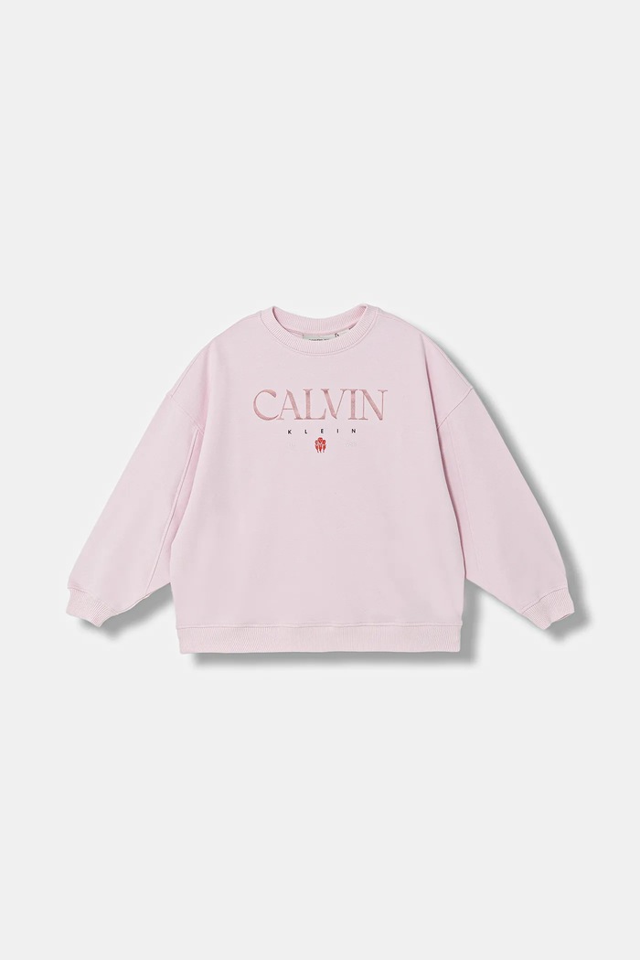 Calvin Klein Jeans gyerek felső nyomtatásos rózsaszín IG0IG03066.128.176.PPY2