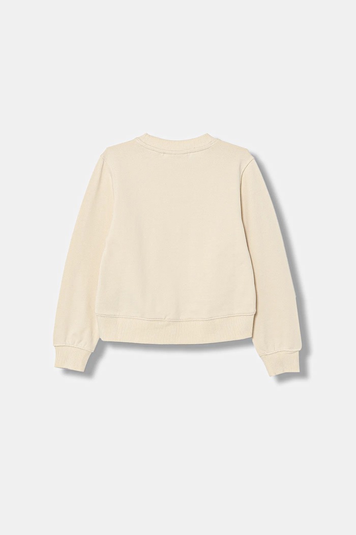 Calvin Klein Jeans hanorac de bumbac pentru copii IG0IG03069.128.176.PPY2 bej SS26