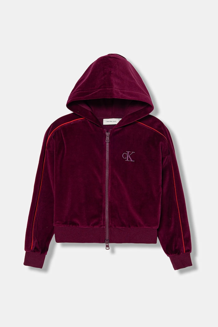 Calvin Klein Jeans bluză copii uni burgundia IG0IG03088.128.176.PPY2