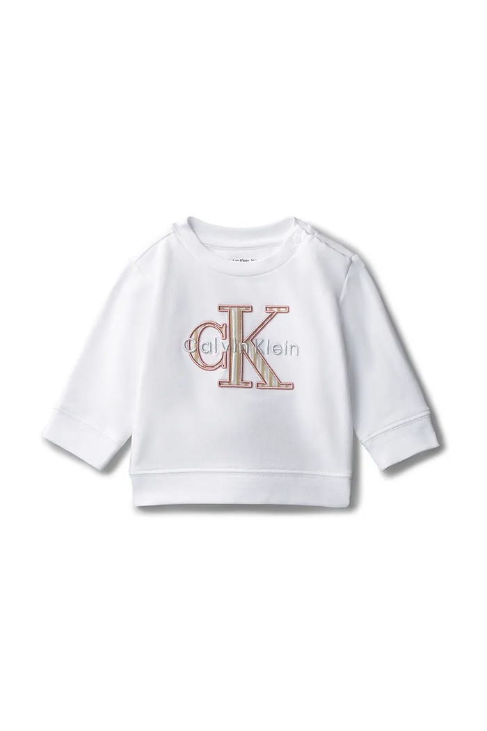 Calvin Klein Jeans bluză copii print alb IN0IN00346.PPY2