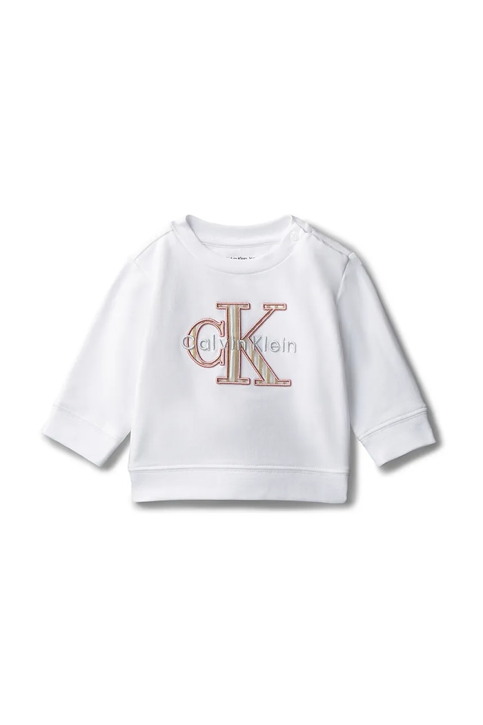 Calvin Klein Jeans bluză copii print alb IN0IN00346.PPY2