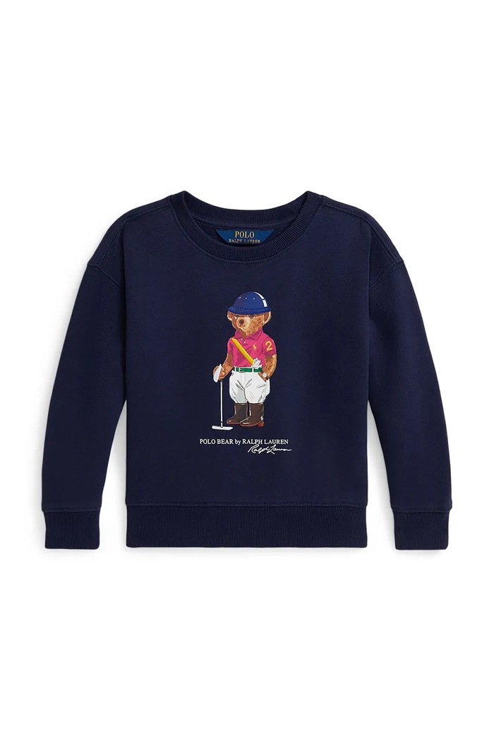 Παιδική μπλούζα Polo Ralph Lauren στάμπα σκούρο μπλε 312A96116001
