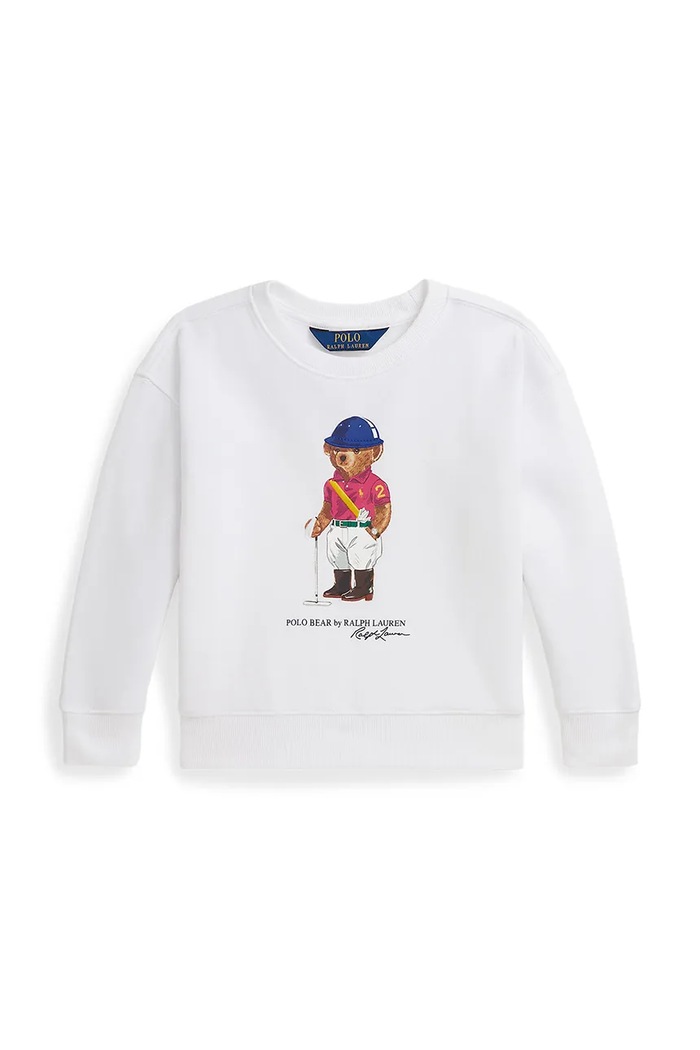 Παιδική μπλούζα Polo Ralph Lauren στάμπα λευκό 312A96116003