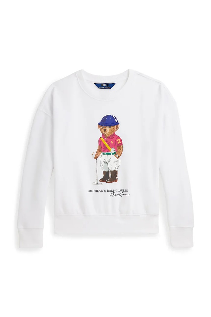 Παιδική μπλούζα Polo Ralph Lauren στάμπα λευκό 313A96116003