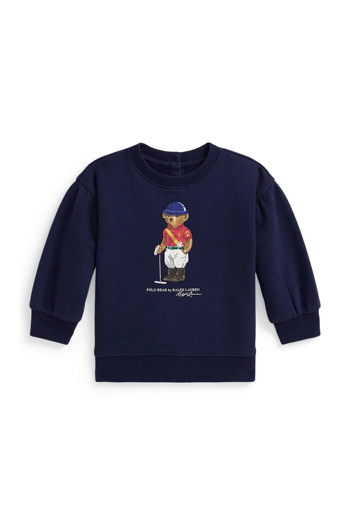 Μπλούζα μωρού Polo Ralph Lauren στάμπα σκούρο μπλε 310A96198001