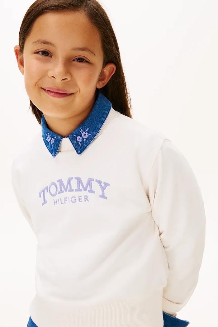 Lány Tommy Hilfiger gyerek felső KG0KG08989.128.176.PPY2 fehér