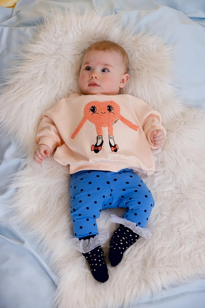 Mini Rodini bluza bawełniana dziecięca Heart 26120123