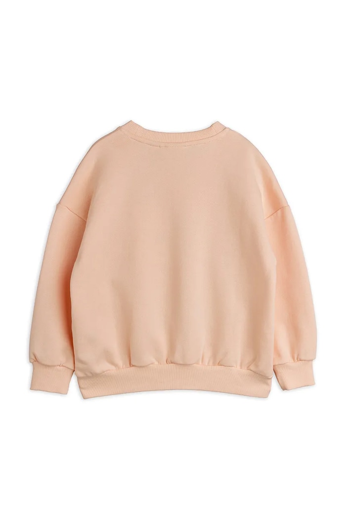 Dziewczynka Mini Rodini bluza bawełniana dziecięca Heart 26120123 pomarańczowy