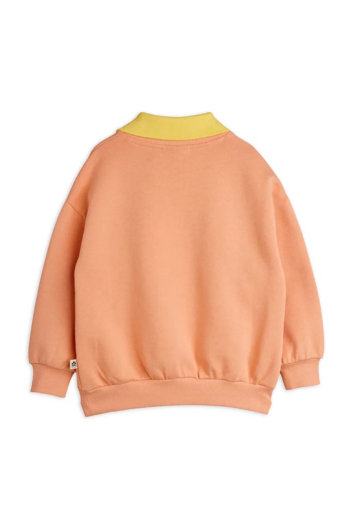 Detská bavlnená mikina Mini Rodini Heart 26120126 oranžová SS26