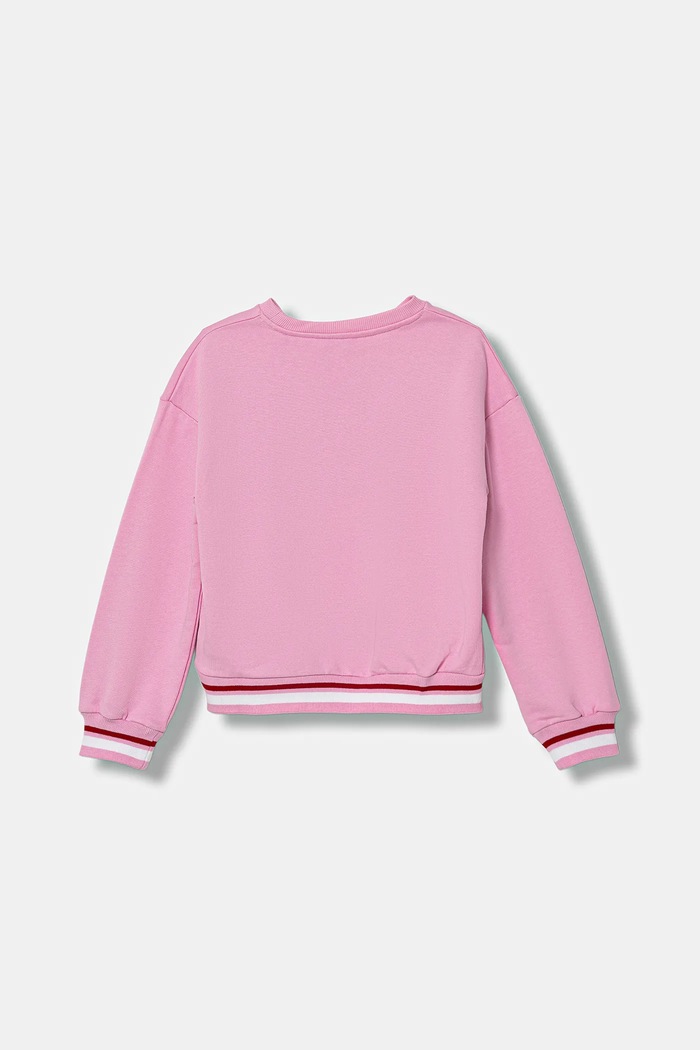 Guess gyerek melegítőfelső pamutból J6RQ01.KAD74.PPY2 rózsaszín SS26