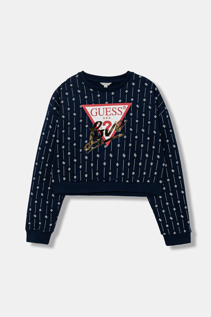 Guess gyerek melegítőfelső pamutból pamut sötétkék J6RQ04.KA6R4.PPY2