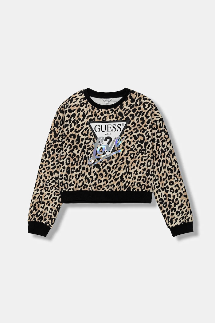 Guess gyerek melegítőfelső pamutból pamut bézs J6RQ04.KA6R4.PPY2