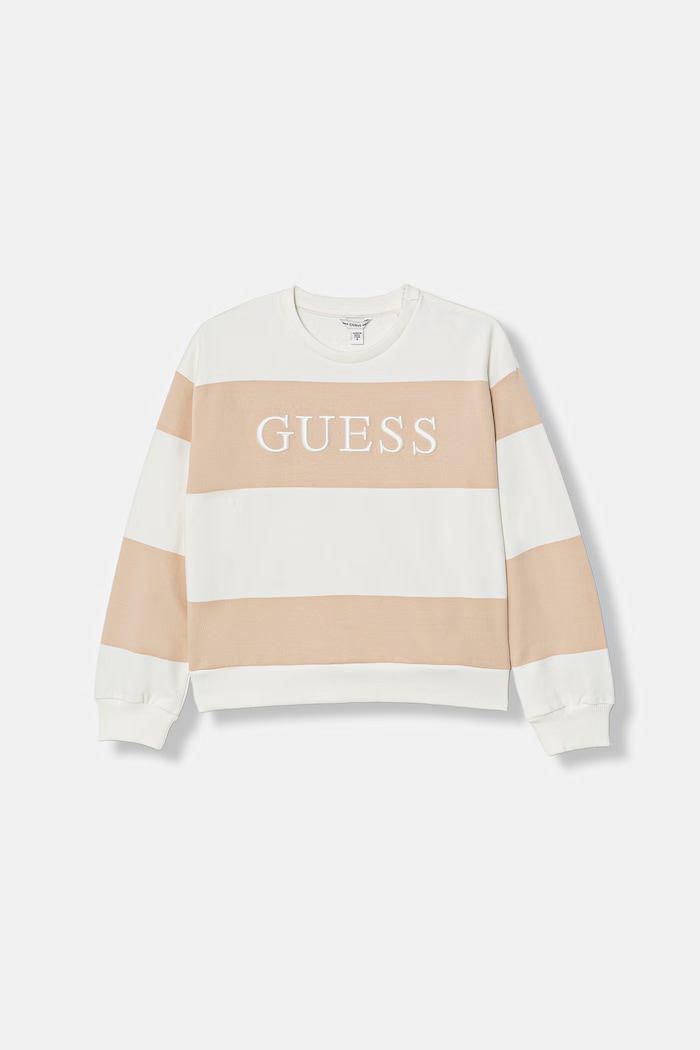 Guess bluza bawełniana dziecięca wzorzyste beżowy J6RQ07.KD174.PPY2