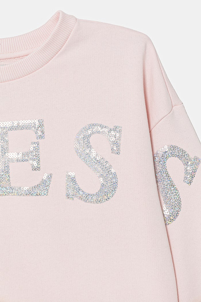 Κοριτσίστικα Guess μπλούζα παιδική βαμβακερή K6RQ05.KAD74.PPY2 ροζ