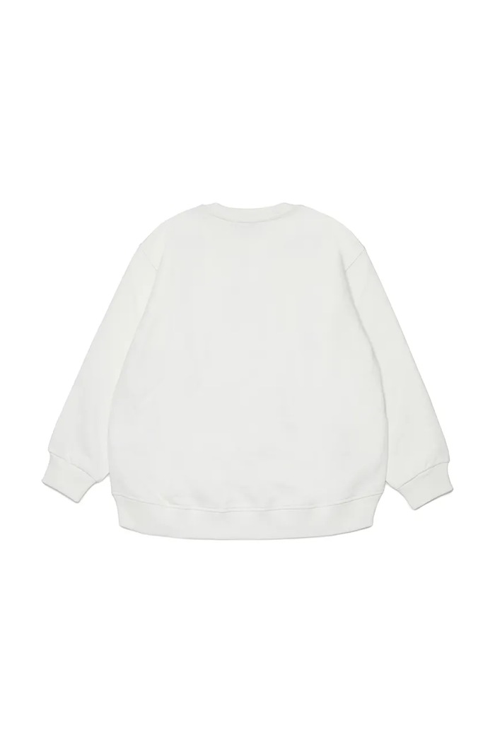 Detská bavlnená mikina Diesel SKIPRYS SWEAT-SHIRT J02621.0GEAD biela SS26
