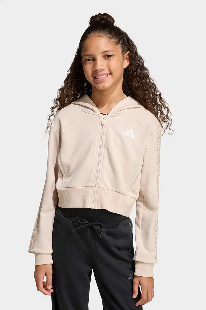 Детская кофта adidas мелкий узор бежевый KB6984
