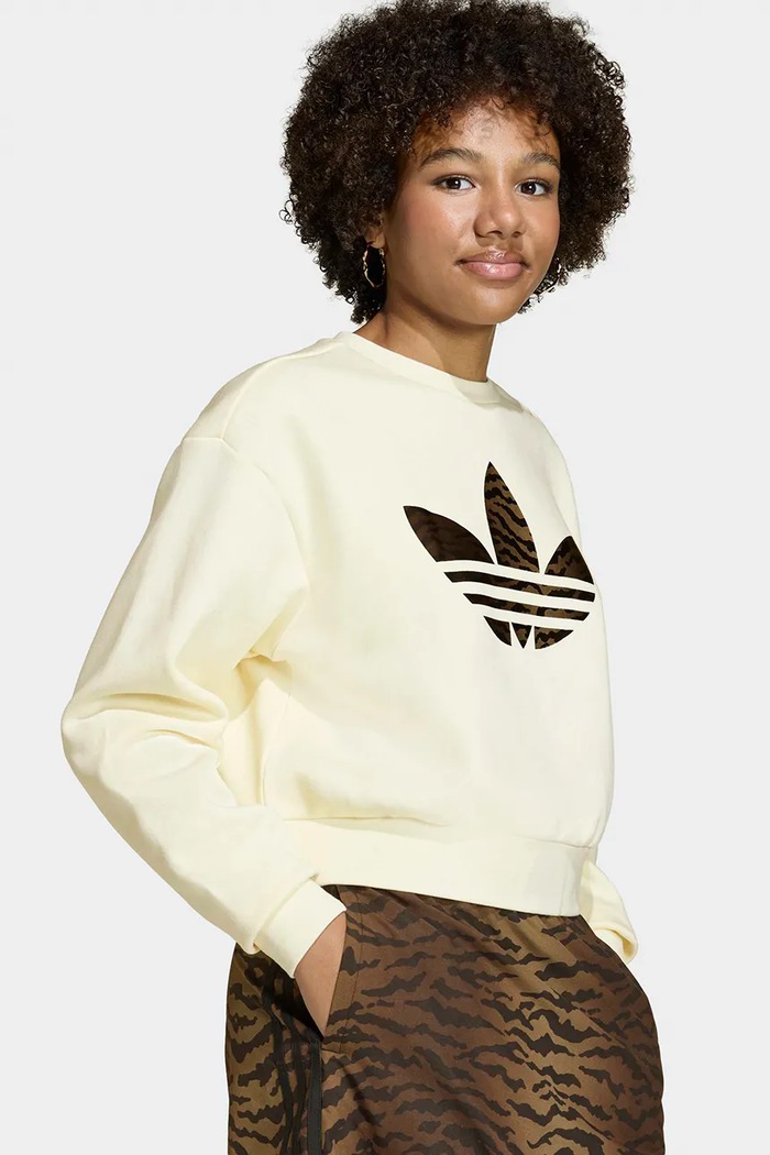 Дитяча кофта adidas Originals KD3258 бежевий