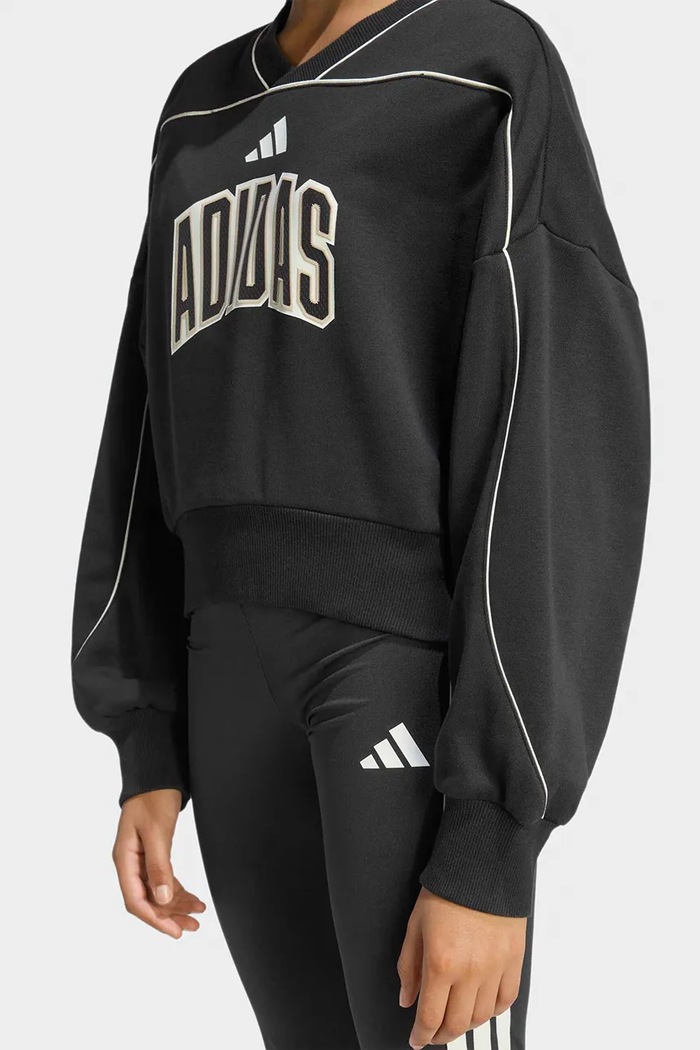 Detská mikina adidas KB7029 čierna