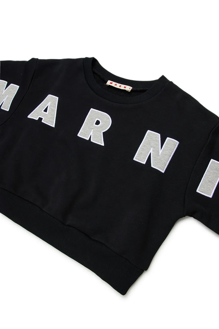 BIMBA Marni felpa in cotone bambino/a MS220F SWEAT-SHIRT M01193.M00V0 nero
