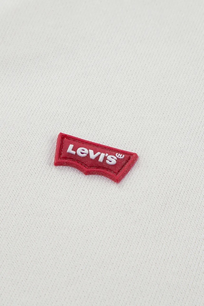 Dziewczynka Levi's bluza dziecięca z bawełną MEET AND GREET CREW 4EP542 biały