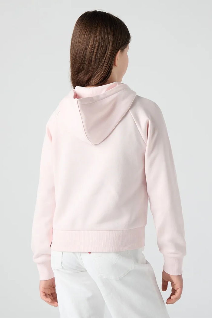 Levi's bluză copii MEET AND GREET ZIP UP HOOD 4EP548 roz