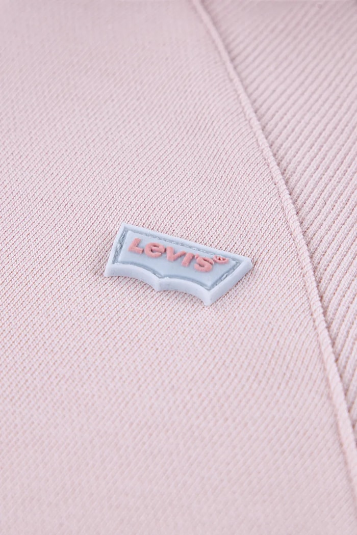 Levi's bluză copii MEET AND GREET ZIP UP HOOD roz 4EP548