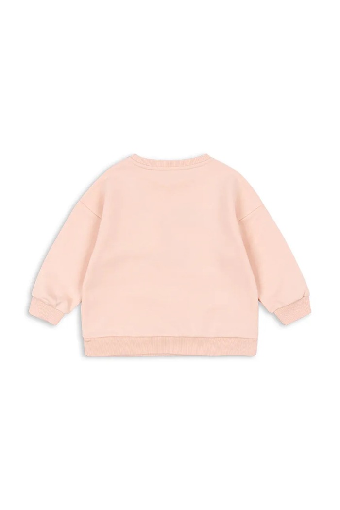 Konges Sløjd hanorac cu două fețe din bumbac LOU TERRY SWEAT SHIRT OCS KS104947.PPY2 roz SS26