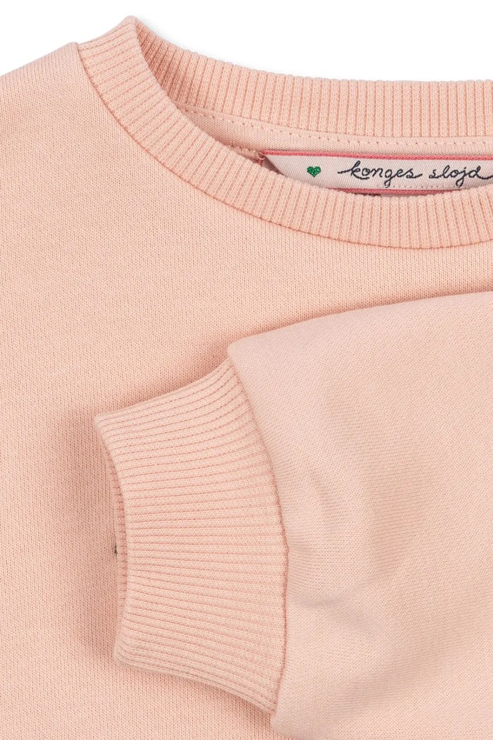 Fete Konges Sløjd hanorac cu două fețe din bumbac LOU TERRY SWEAT SHIRT OCS KS104947.PPY2 roz