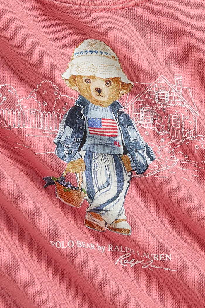 Dievča Polo Ralph Lauren detská mikina 310B15228001 ružová