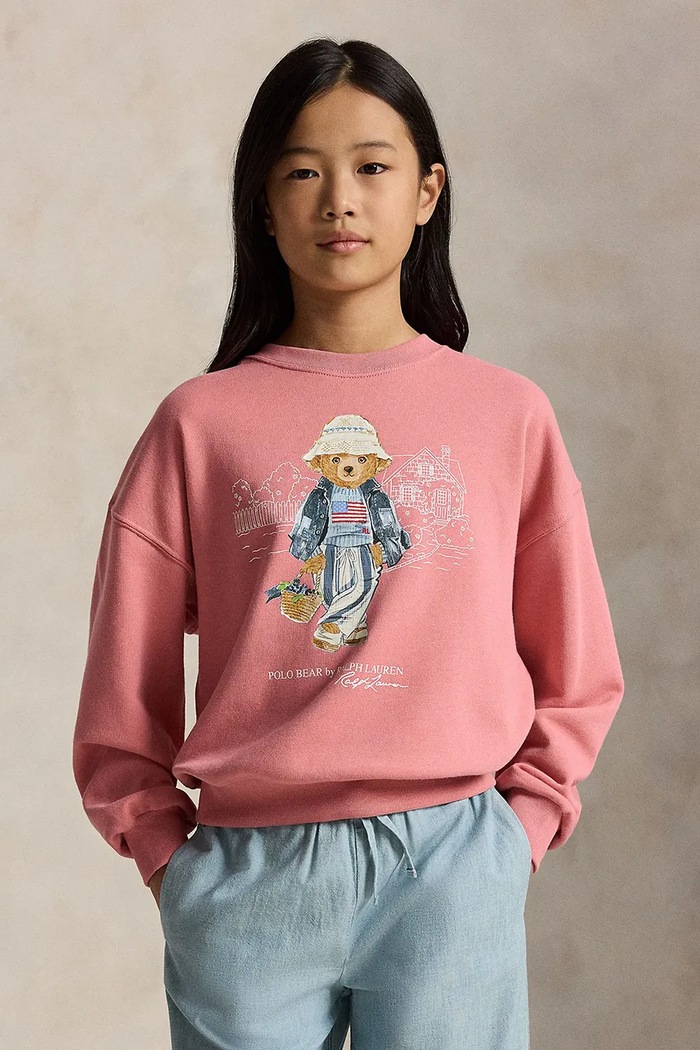 Polo Ralph Lauren detská mikina ružová 313A11783002
