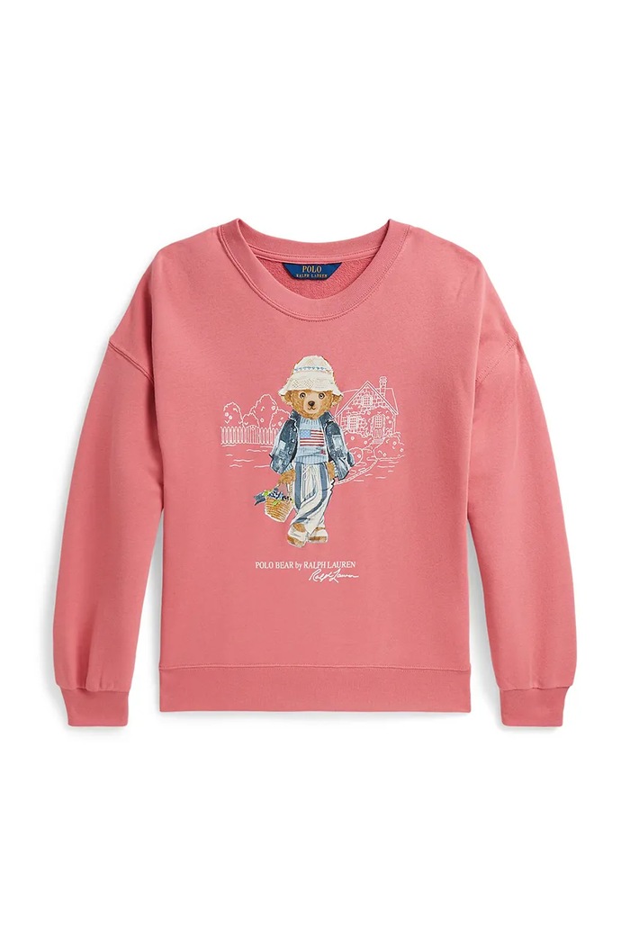 Polo Ralph Lauren detská mikina 313A11783002 ružová SS26