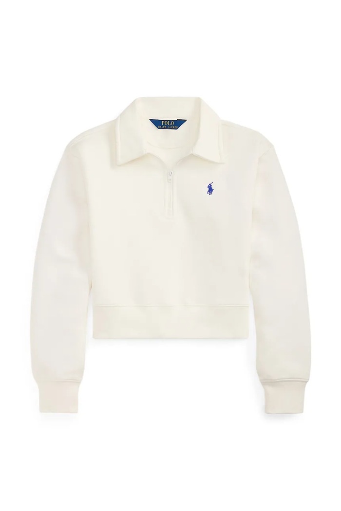 Dječja dukserica Polo Ralph Lauren natpis bijela 313A96083003