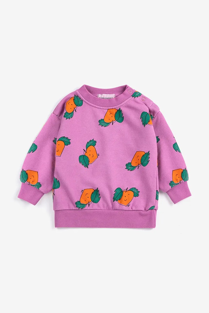 Detská bavlnená mikina Bobo Choses Tangerine 126AB043 ružová SS26