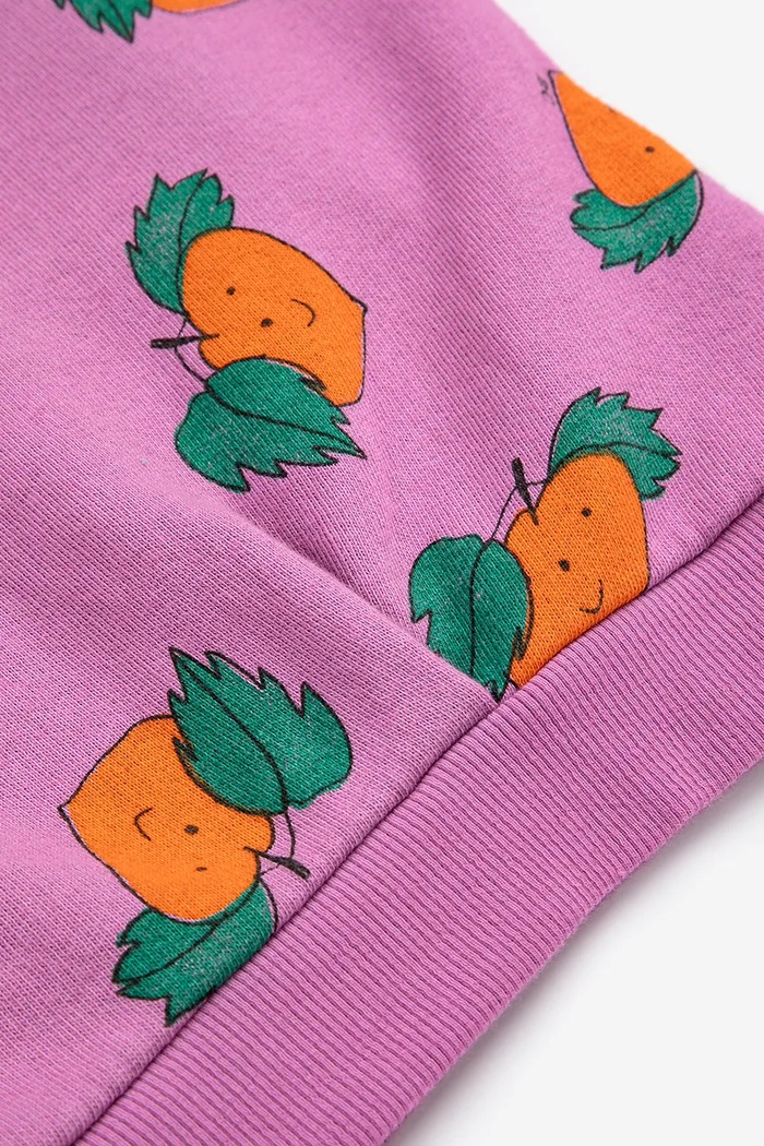 Detská bavlnená mikina Bobo Choses Tangerine fialová 126AC044