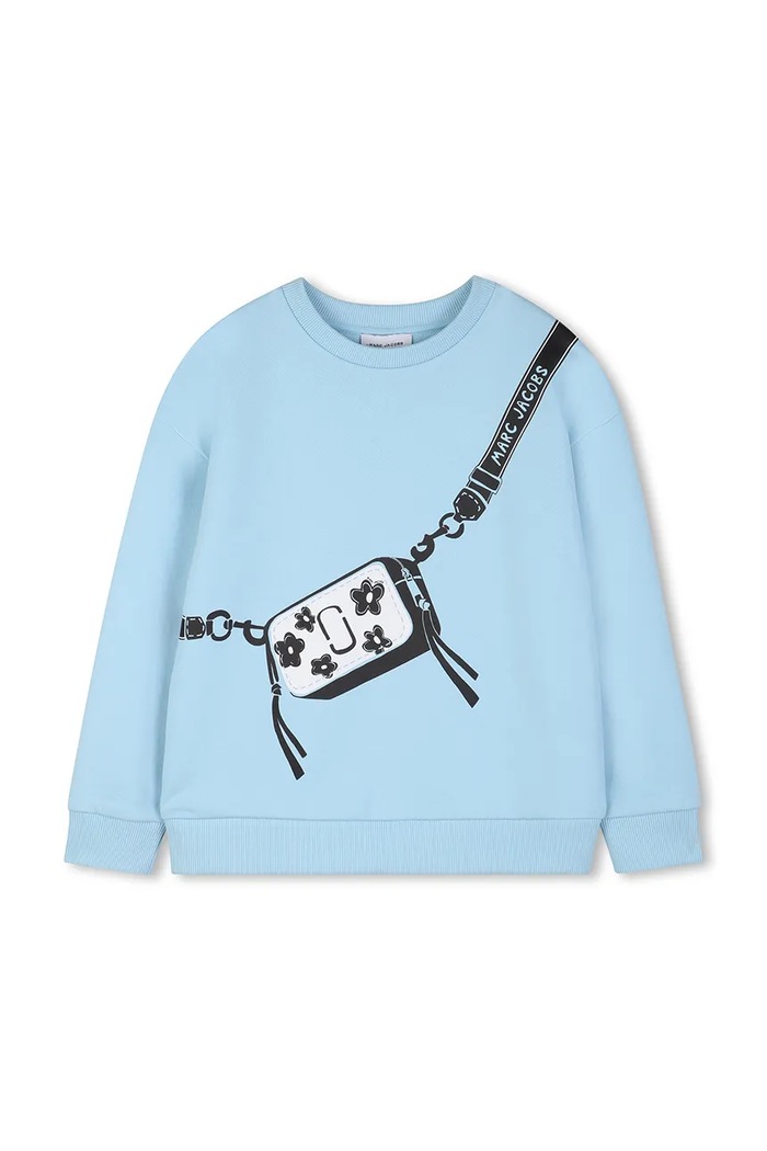 Marc Jacobs hanorac pentru copii bumbac W60753.86.108 albastru SS26