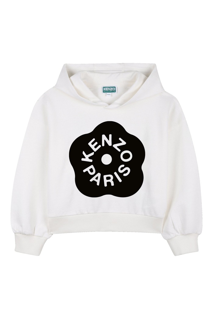 Kenzo Kids bluza bawełniana dziecięca nadruk biały K61805.102.108