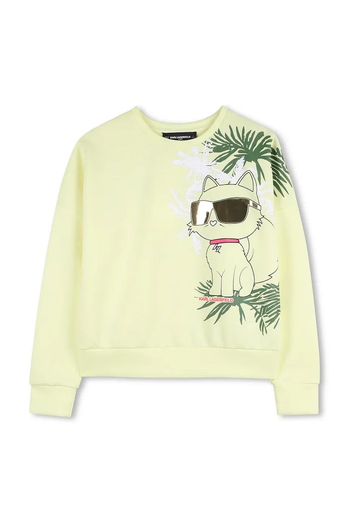 Karl Lagerfeld bluză copii print galben Z31136.114.150