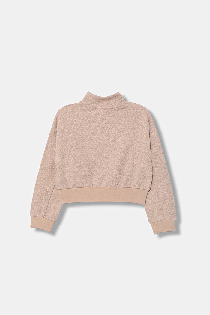 Guess mikina na zips detská bavlnená J6GQ05.KF520.PPY2.M ružová SS26