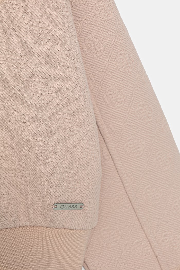 Dievča Guess mikina na zips detská bavlnená J6GQ05.KF520.PPY2.M ružová