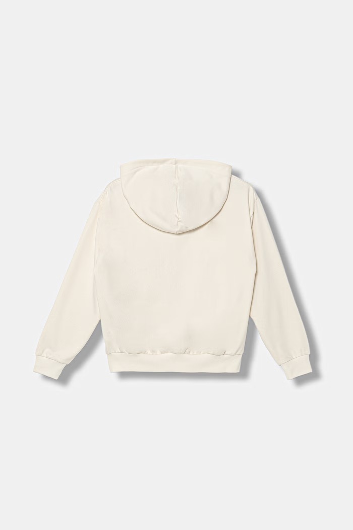 United Colors of Benetton detská mikina na zips s kapucňou z bavlny 36EKC505W.G.Stagionale béžová SS26
