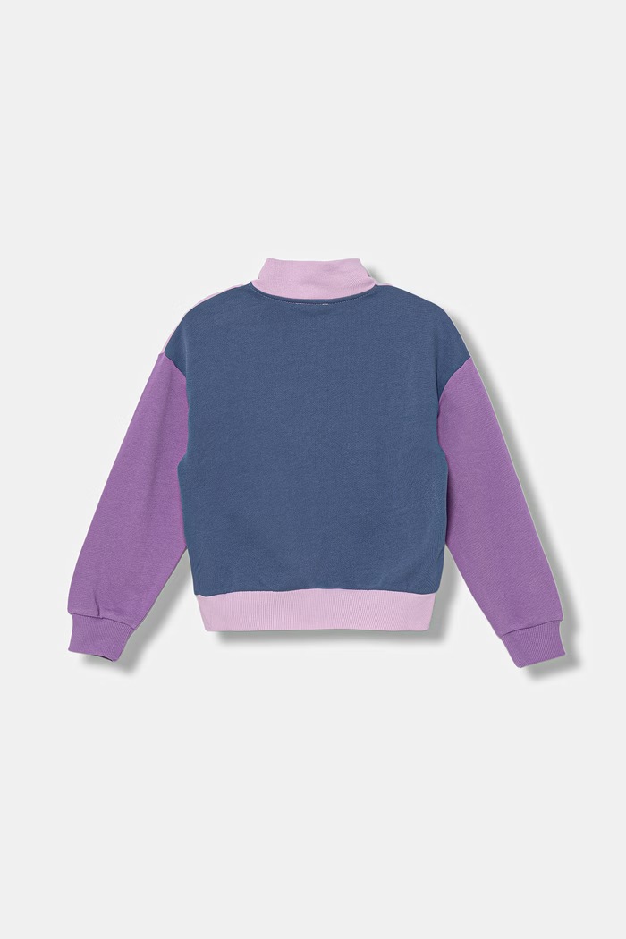 United Colors of Benetton detská rozopínacia mikina z bavlny 3J68C505U.G.Stagionale fialová SS26