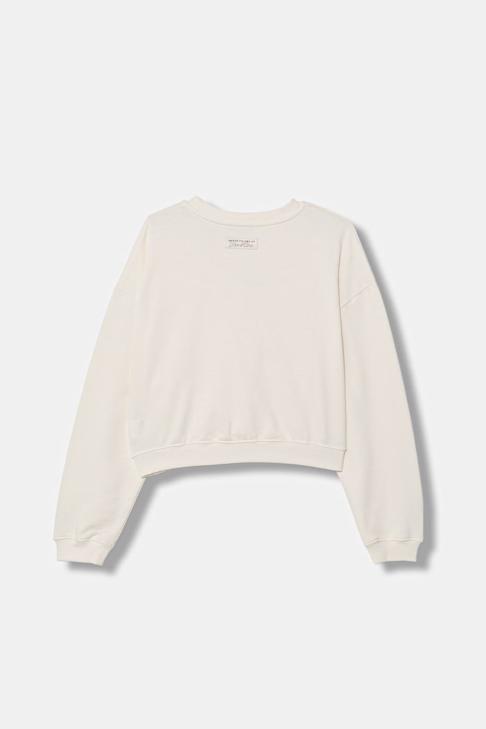 United Colors of Benetton hanorac pentru copii din bumbac 3NBMC10SD.G.Stagionale bej SS26