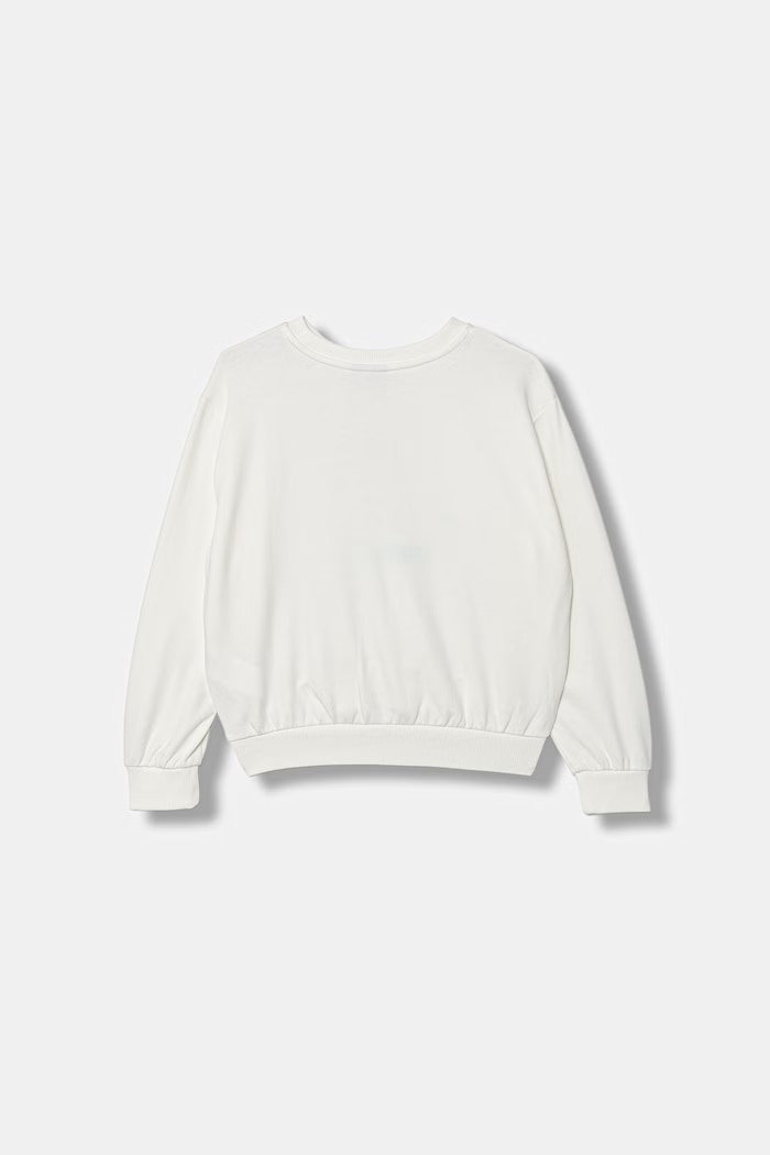 United Colors of Benetton bluza dziecięca z bawełną 32N4C10SR.G.Stagionale biały SS26