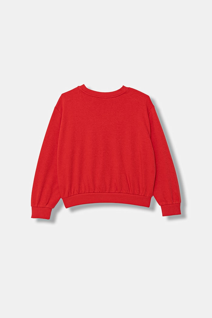 United Colors of Benetton hanorac pentru copii, din bumbac 32N4C10SR.G.Stagionale rosu SS26