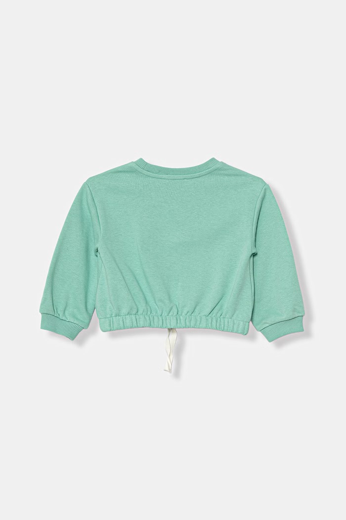 United Colors of Benetton hanorac pentru copii 32N4G10MG.P.Stagionale turcoaz SS26