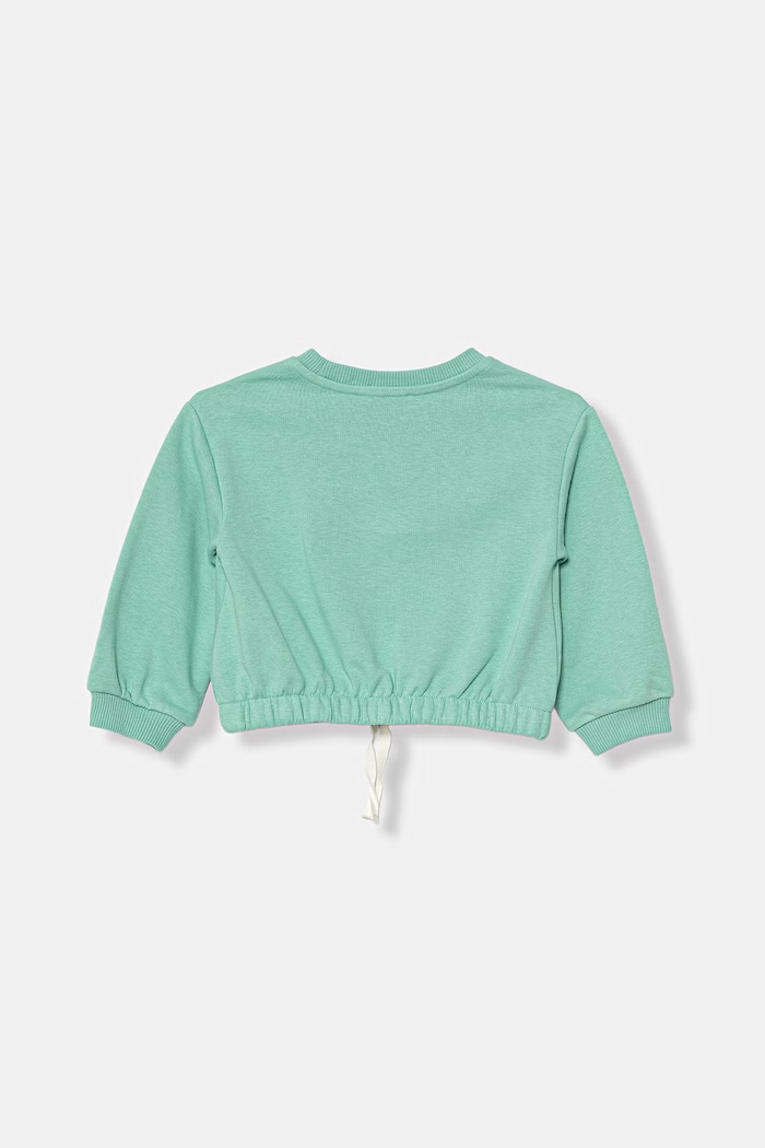 United Colors of Benetton hanorac pentru copii 32N4G10MG.P.Stagionale turcoaz SS26