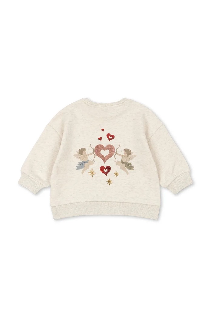 Παιδική βαμβακερή μπλούζα Konges Sløjd LOUPY LOU SWEAT SHIRT OCS KS104350.PreSpring γκρί SS26